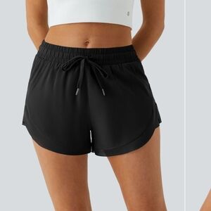 HALARA Women's Black Drawstring Shorts